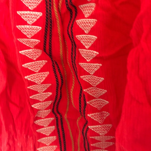 Red off shoulder Kendall and Kylie Shirt - Picture 2 of 3